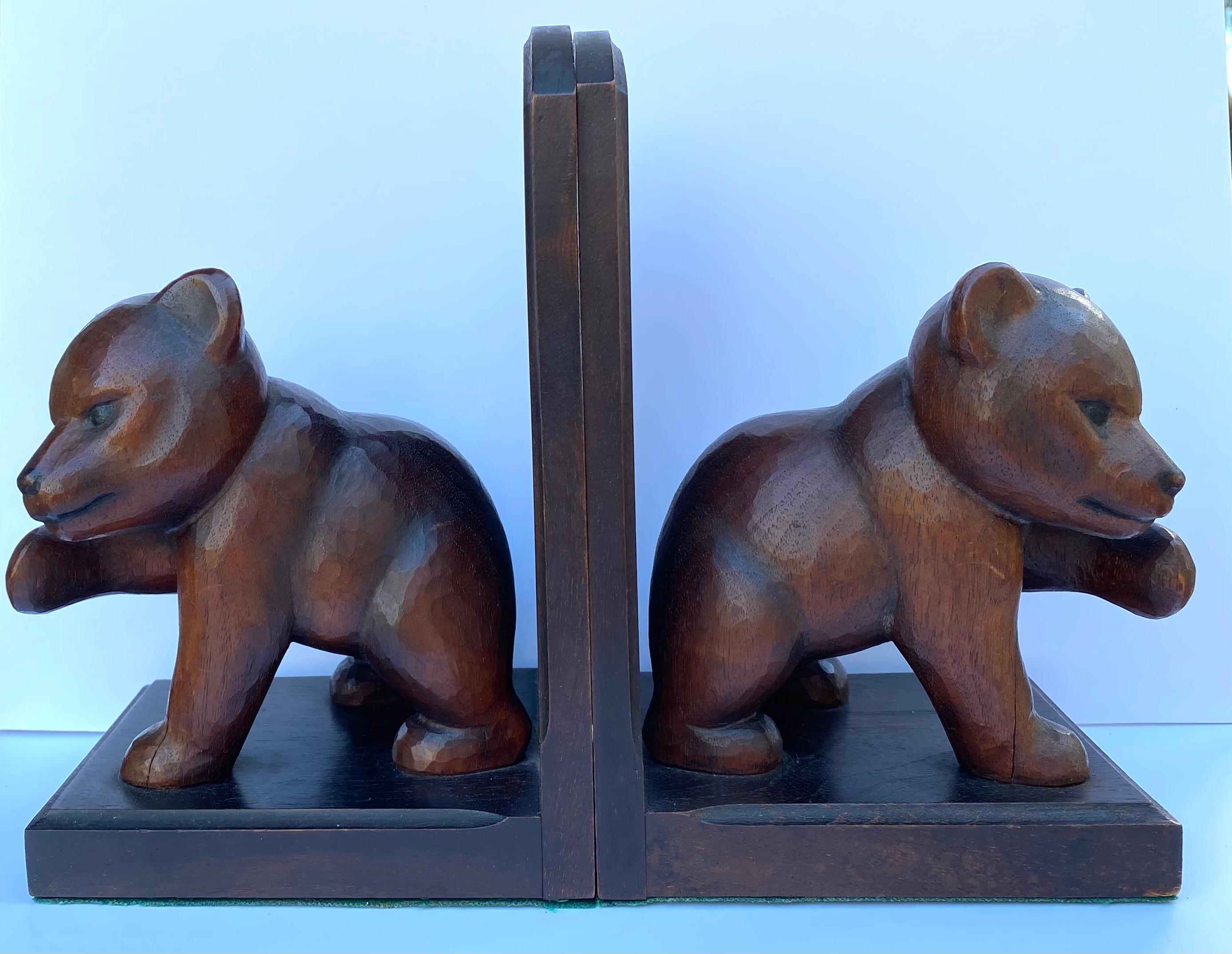 Bear Wood Sculpture 419 For Sale on 1stDibs wooden bear figurine