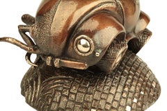 Beetle-beetle, Bronze Sculpture by Volodymyr Mykytenko, 2019