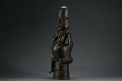 Sculpture en bronze de Benin Oba