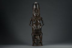 Sculpture en bronze de Benin Oba