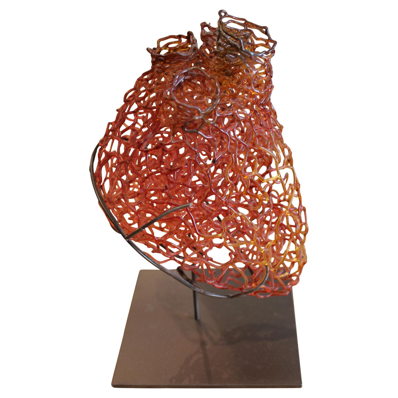 abstract heart sculpture