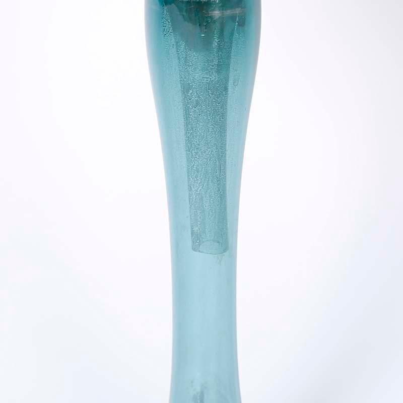 Blaue Quecksilber-Glaskugel (Grau), Abstract Sculpture, von Unknown