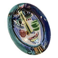 Blue Mountain Artisan Pottery Face Plate