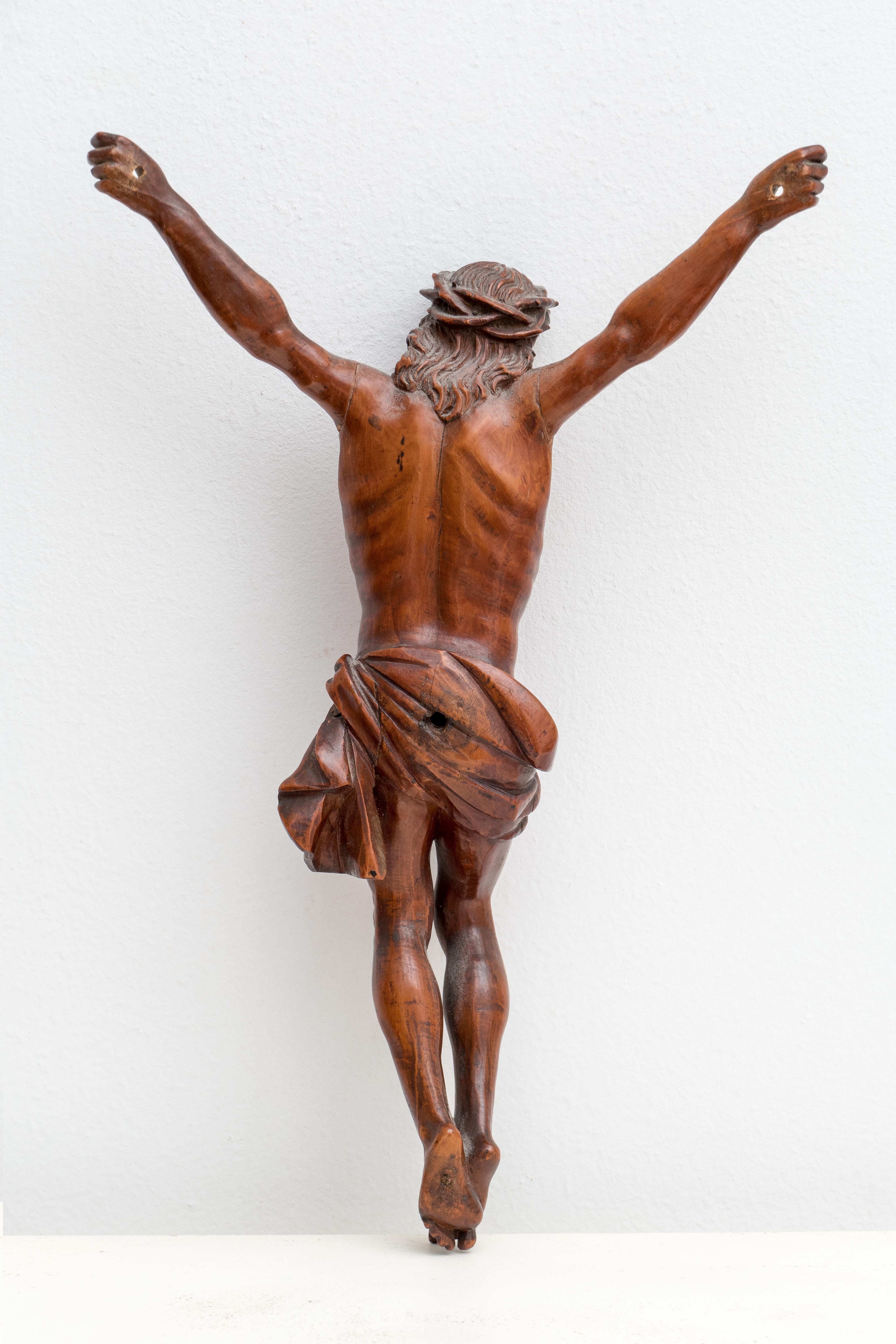 ANTIQUE italienische BOXWOOD SculPTURE OF CHRIST aus dem 18. Jh. im Angebot 1