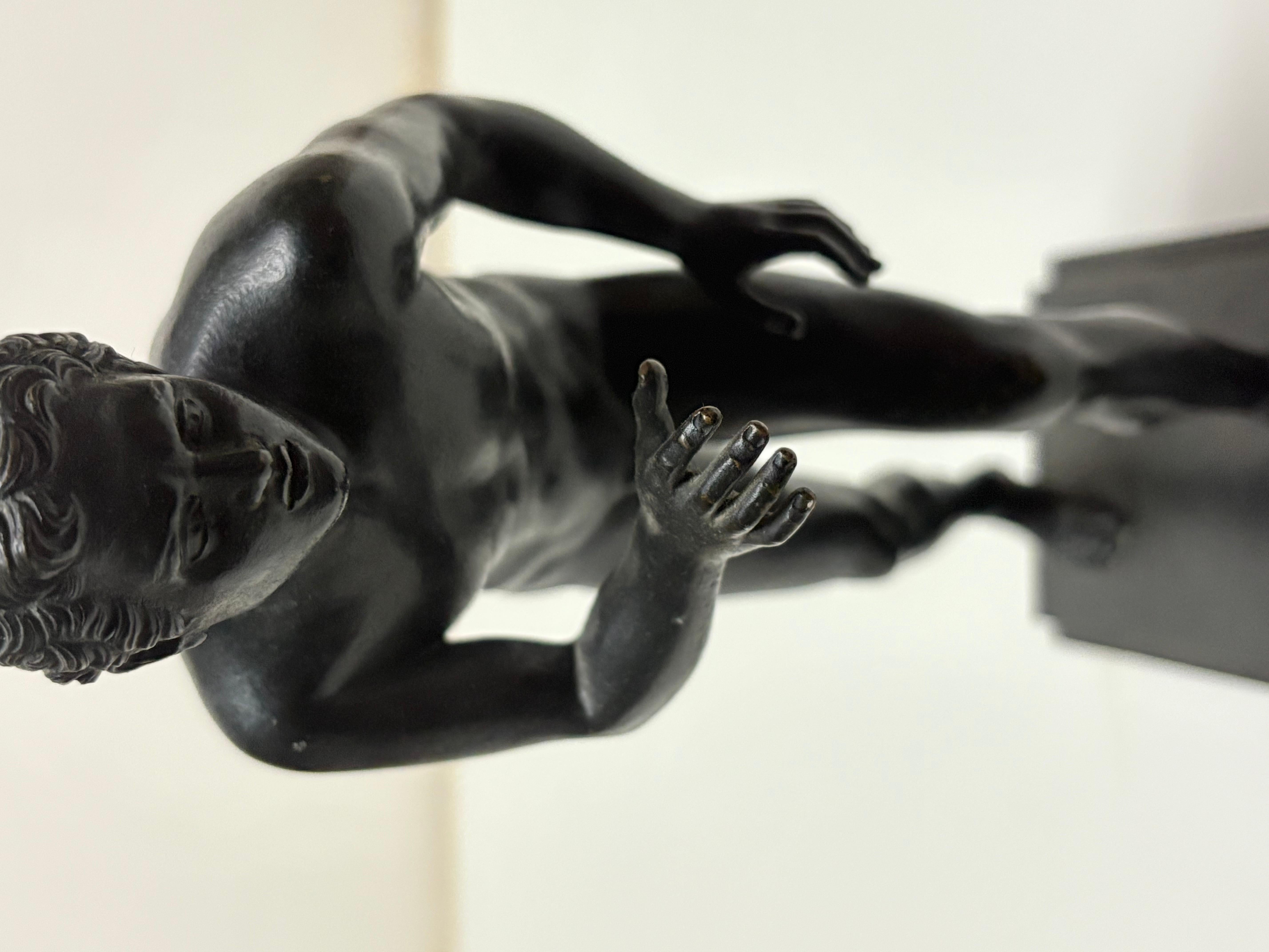 “Bronze Figure of an Athlete After the Antique, 19th Century“ For Sale 5