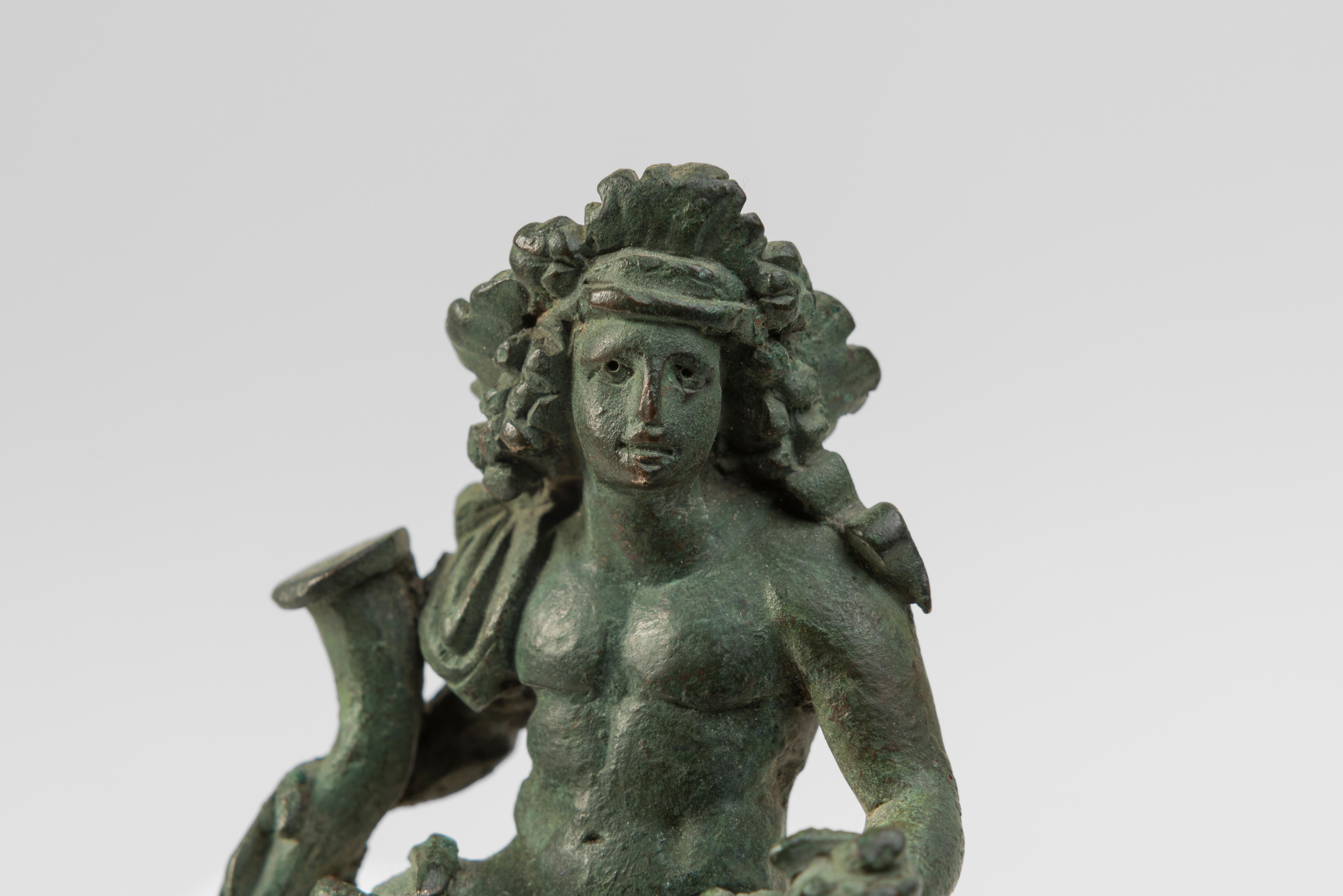 RARE FIGURE DE DIONYSOS (BACCHUS) ROMAN EMPIRE DU 1ER SIÈCLE - Or Figurative Sculpture par Unknown