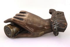 Bronze Hand Holding Transatlantic Telegraph Underground Power Cable