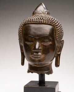 Bronze Head of Shakyamuni Buddha, Burma 19th century