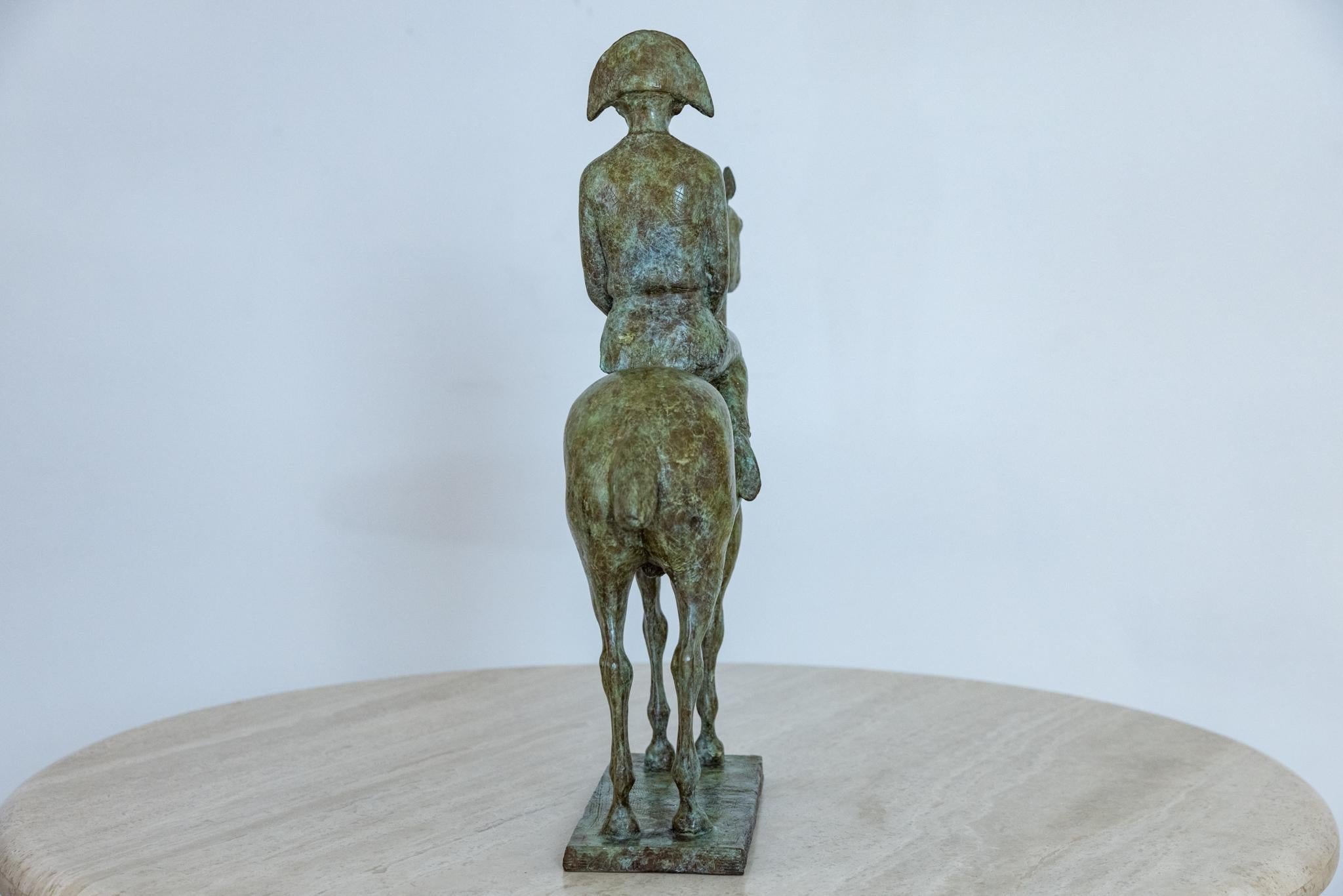Cheval et cavalier en bronze en vente 3