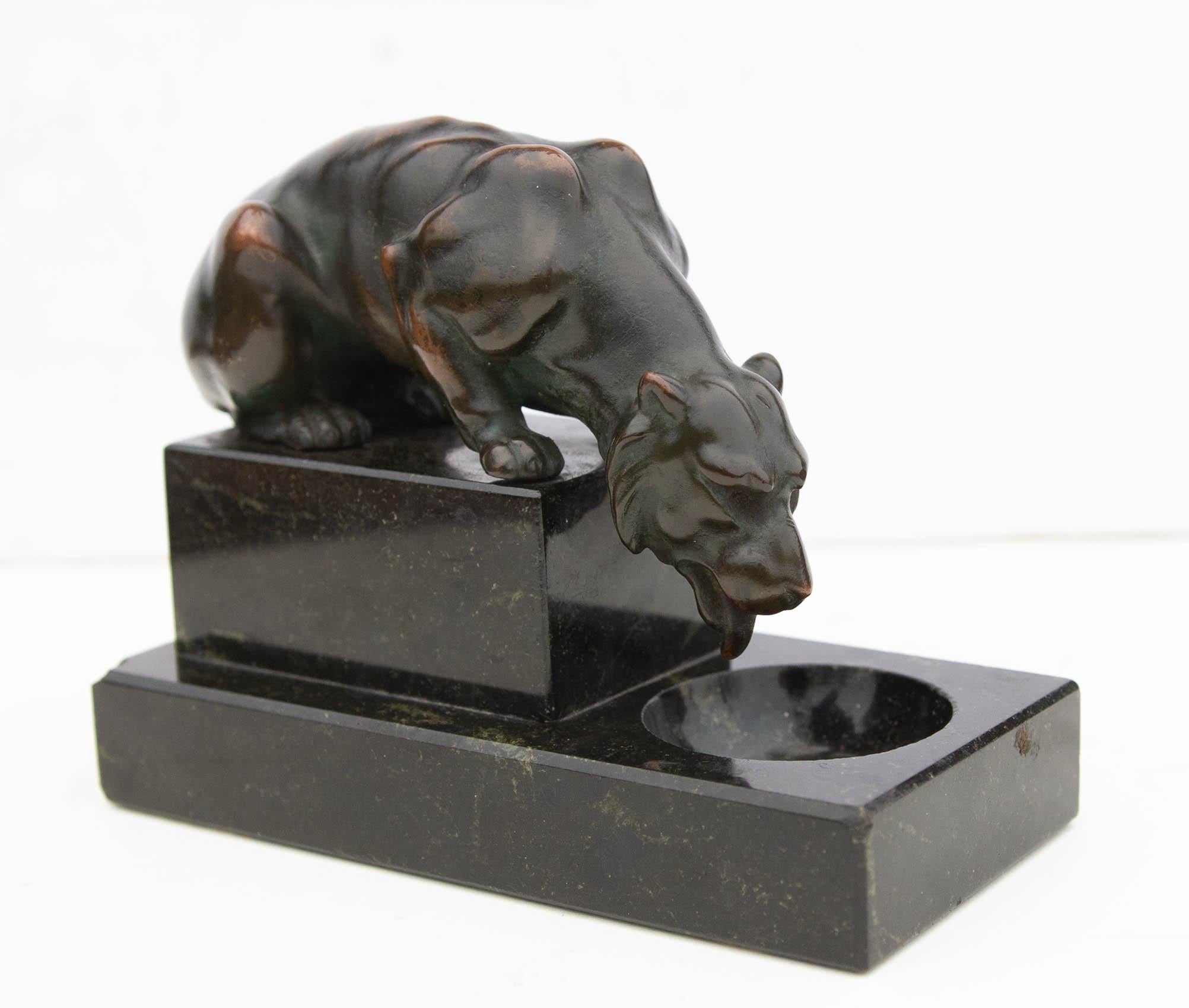 bronze lioness sculptures