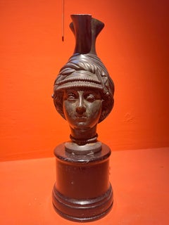 Bronze Sculpture of a Woman's Head, 19th Century, Old Masters Style