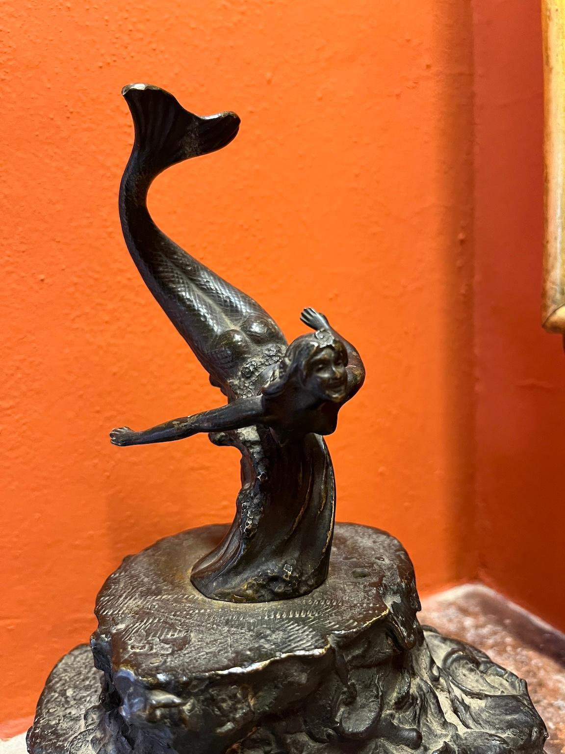 Bronzetto figurativo a tema mitologico letterario dei primi del novecento in vendita 1