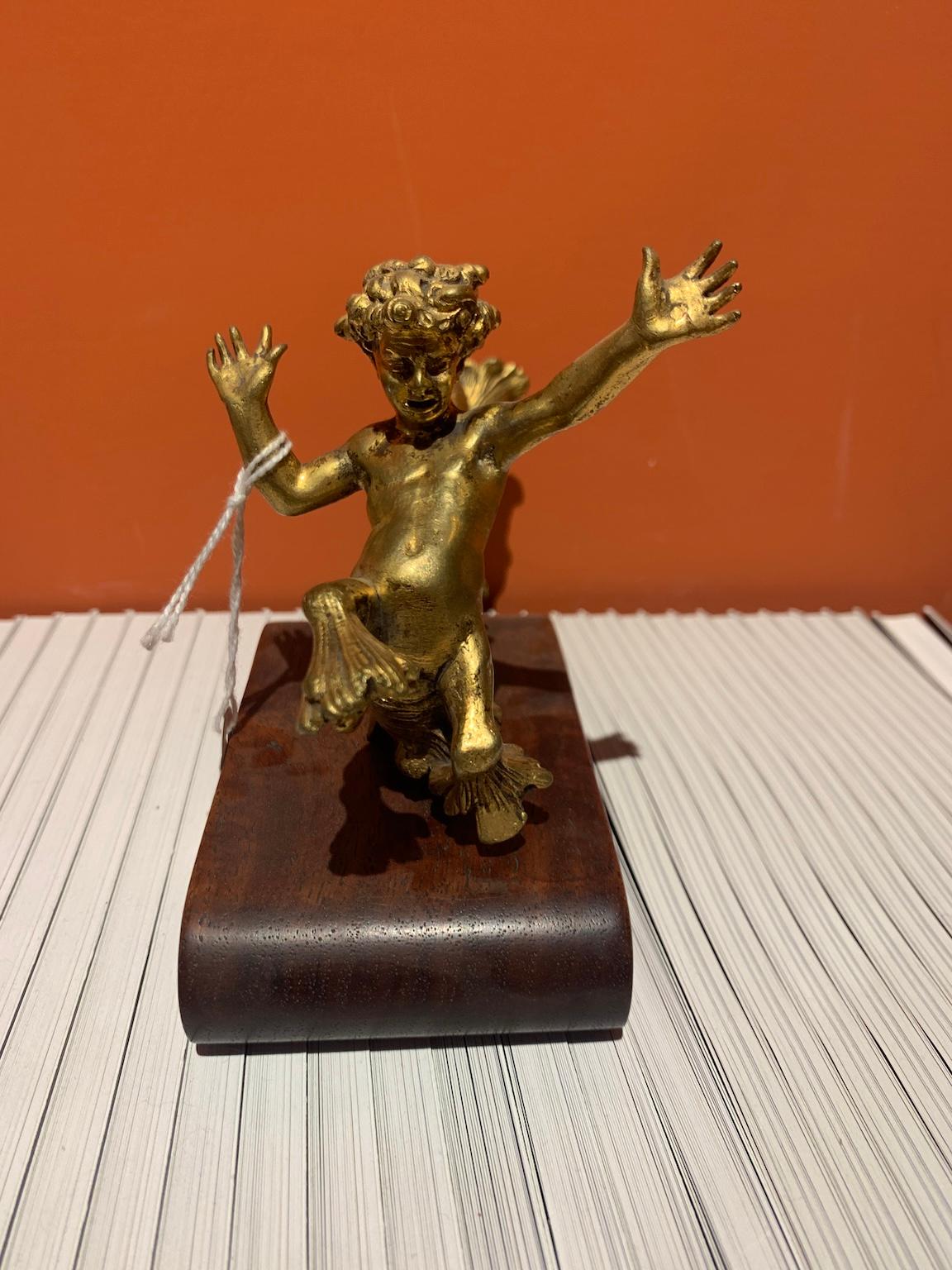 Figurative mythological bronze statuette in Florentine Mannerist style of the 19th century For Sale 2
