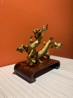Figurative mythological bronze statuette in Florentine Mannerist style of the 19th century