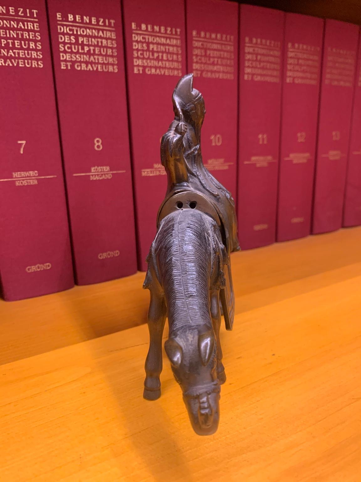 Incensario figurativo chino bronce siglo XIX dinastía Qing en venta 2