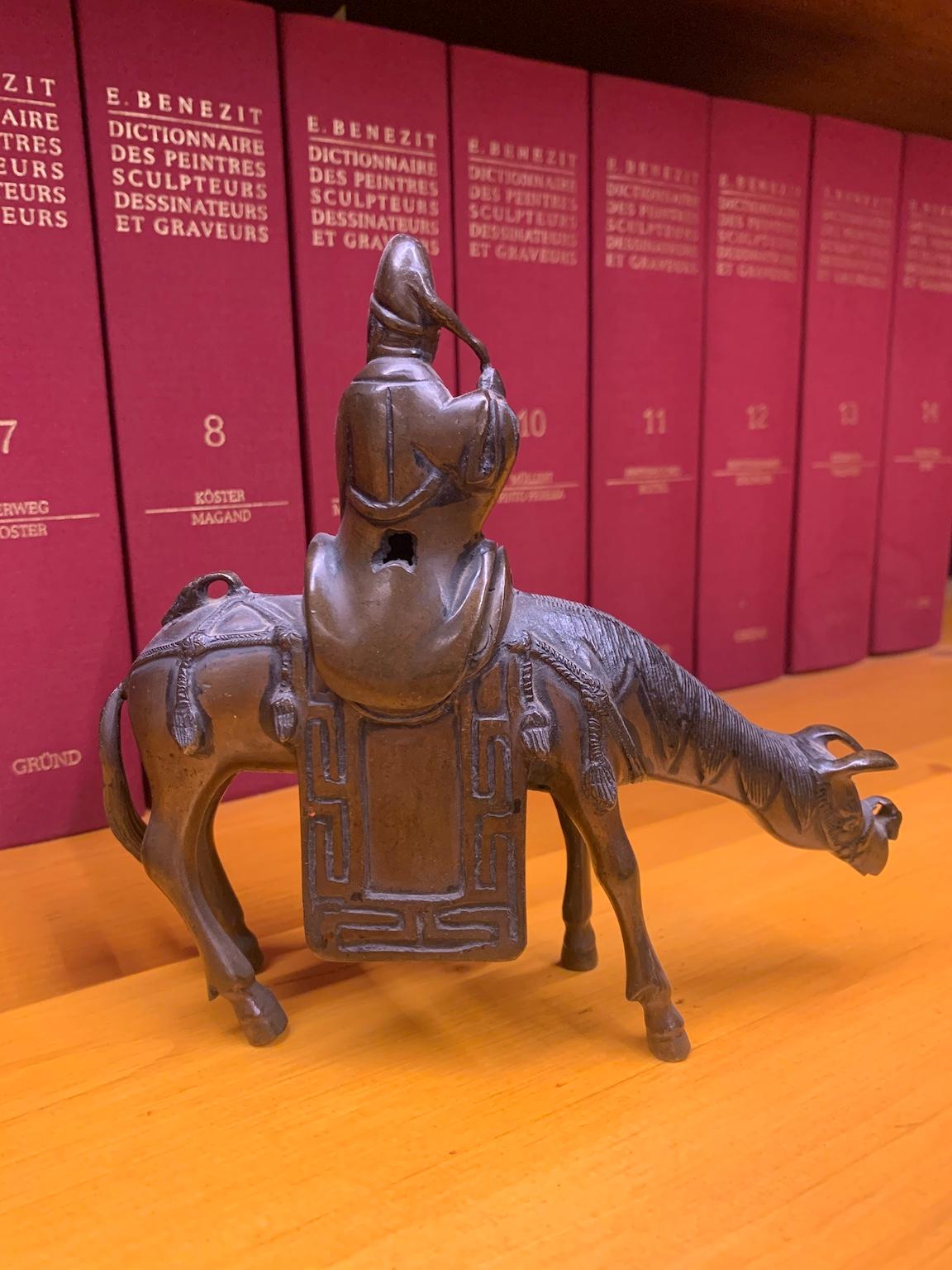 Incensario figurativo chino bronce siglo XIX dinastía Qing en venta 3