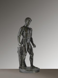 Bronze figurative classical antiquity male nude Grand Tour 19th century