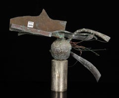 Brutalist Bronze Abstract Modernist Sculpture