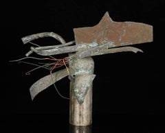 Brutalist Bronze Abstract Modernist Sculpture