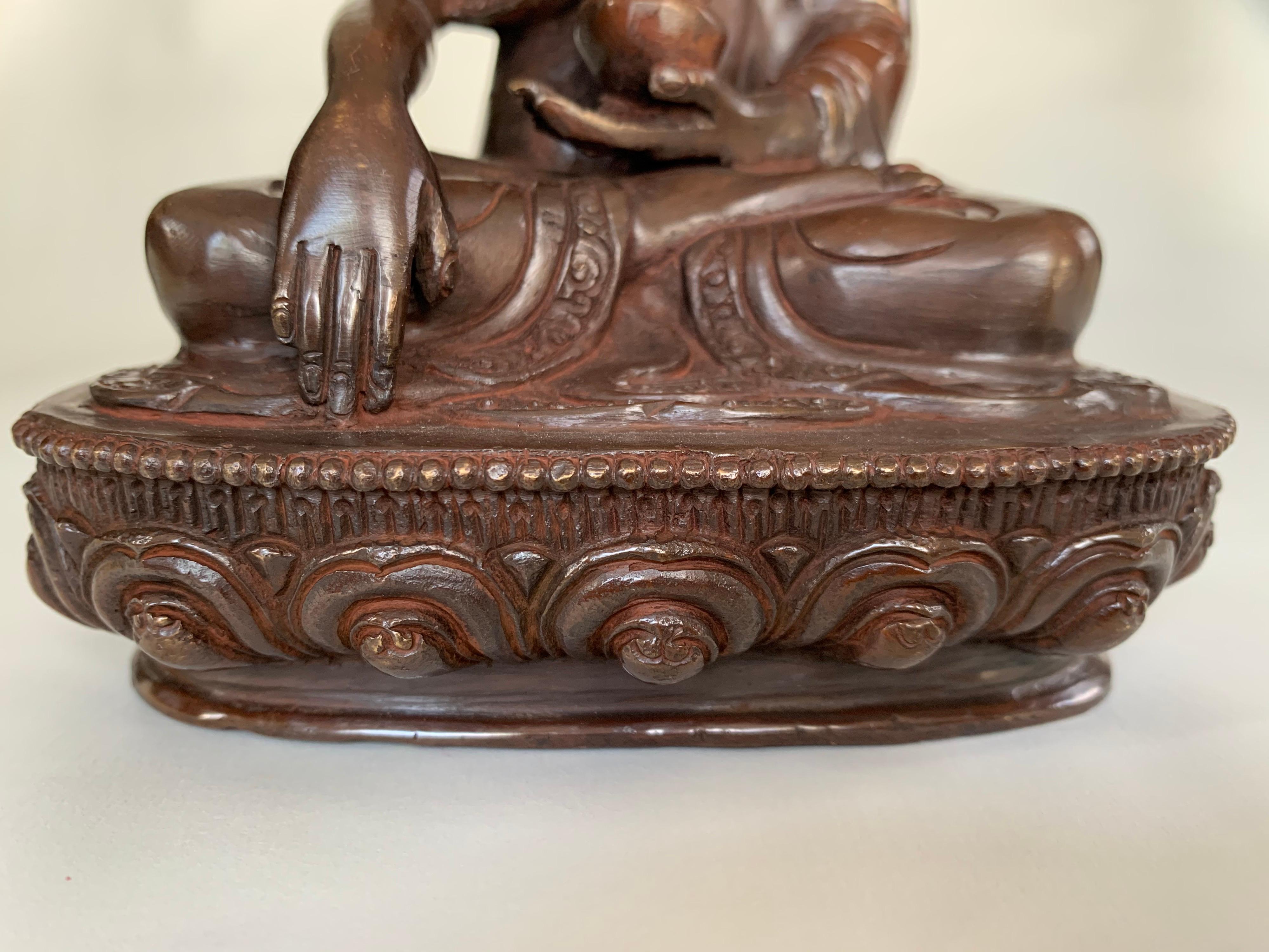 Buddha Statue 7.5 Inch Handcrafted by Lost Wax Process 1