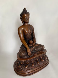 Estatua de Buda de 8 pulgadas hecha a mano mediante el proceso de la cera perdida