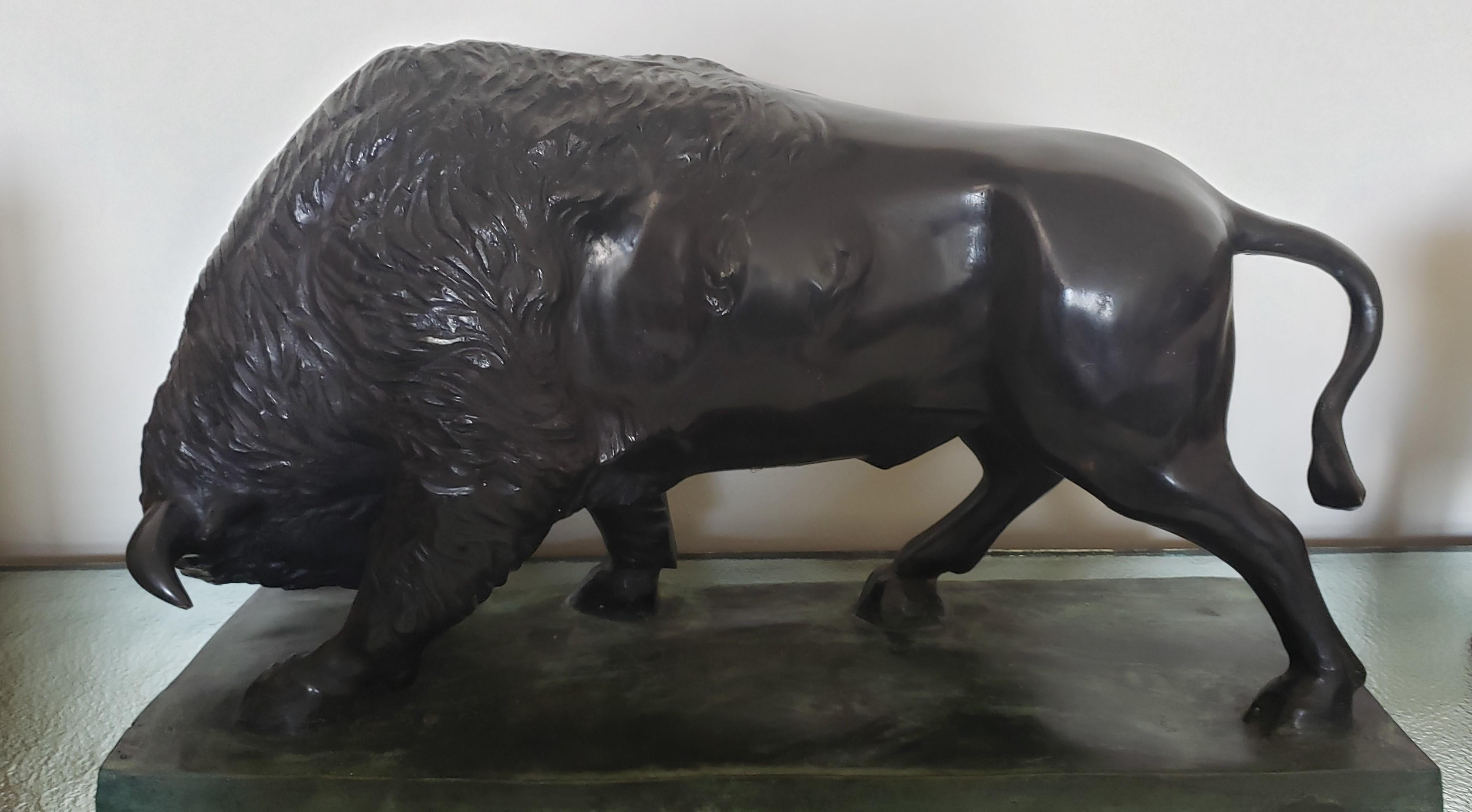 Unknown Figurative Sculpture - Buffalo
