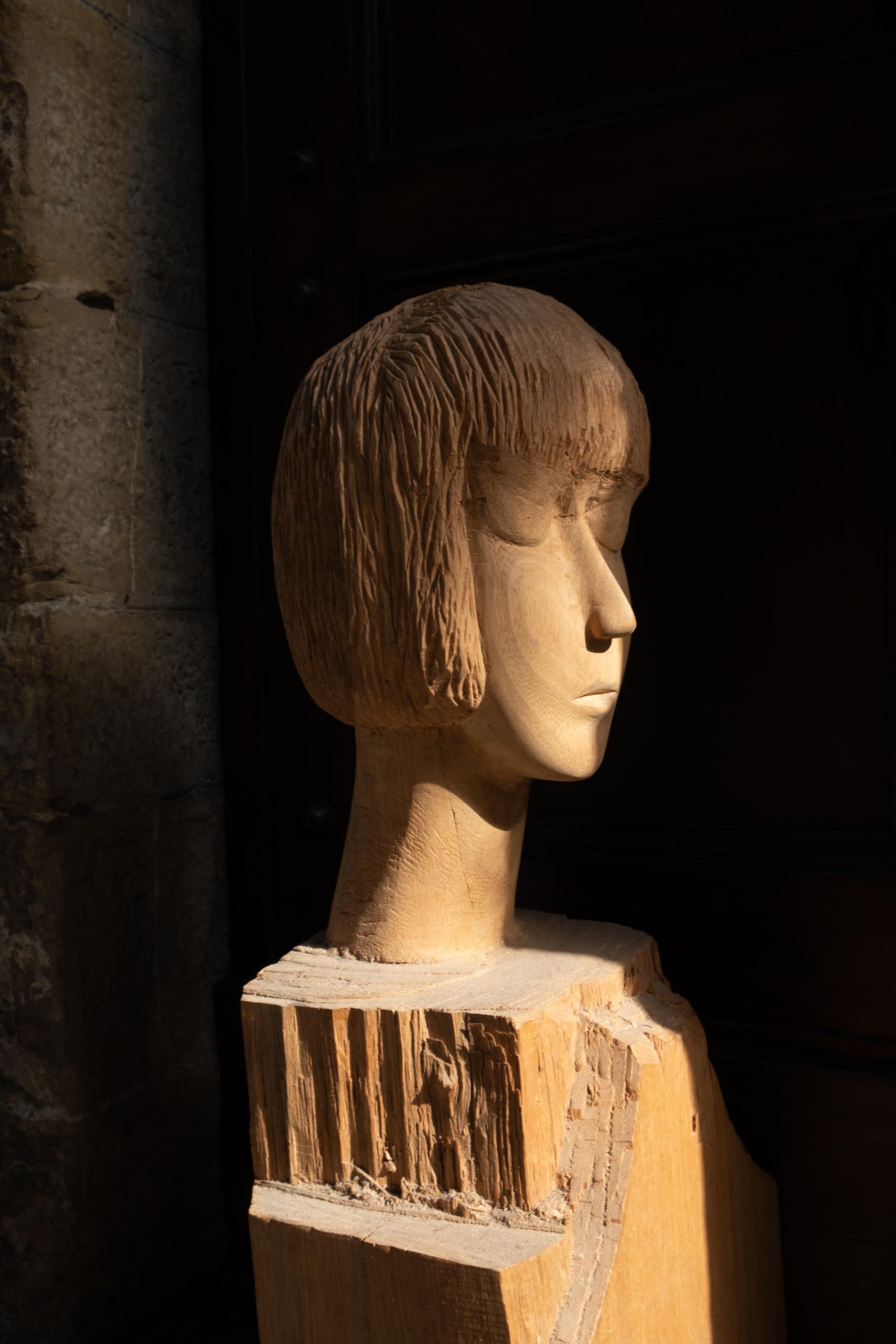Bust Of A Young Girl In Arte Povera Style. Italy. Mid XX Century. in vendita 6