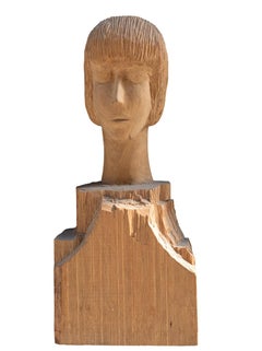 Buste d'une jeune fille dans le style Arte Povera. Italie. Milieu du XXe siècle.