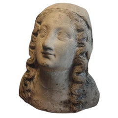Busto de Virgen gótica. Lorena, Francia Siglo XIV