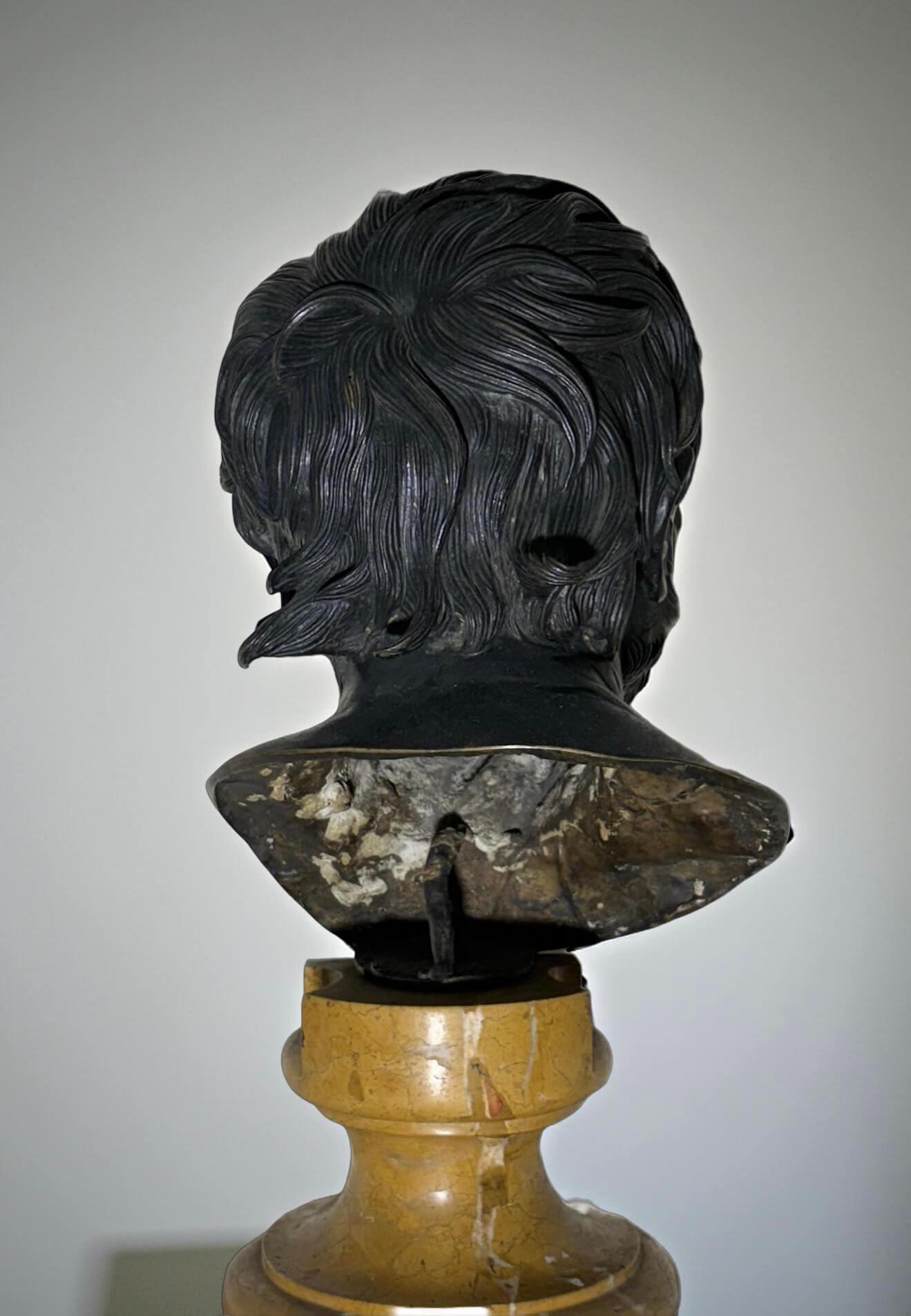 Busto in Bronzo di Seneca o Pseudo-Seneca Italia Napoli fine XVIII-inizi XIX sec in vendita 1