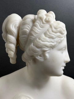 Buste en marbre de la Vénus Italica, Grand Tour, Florence, XIXe siècle