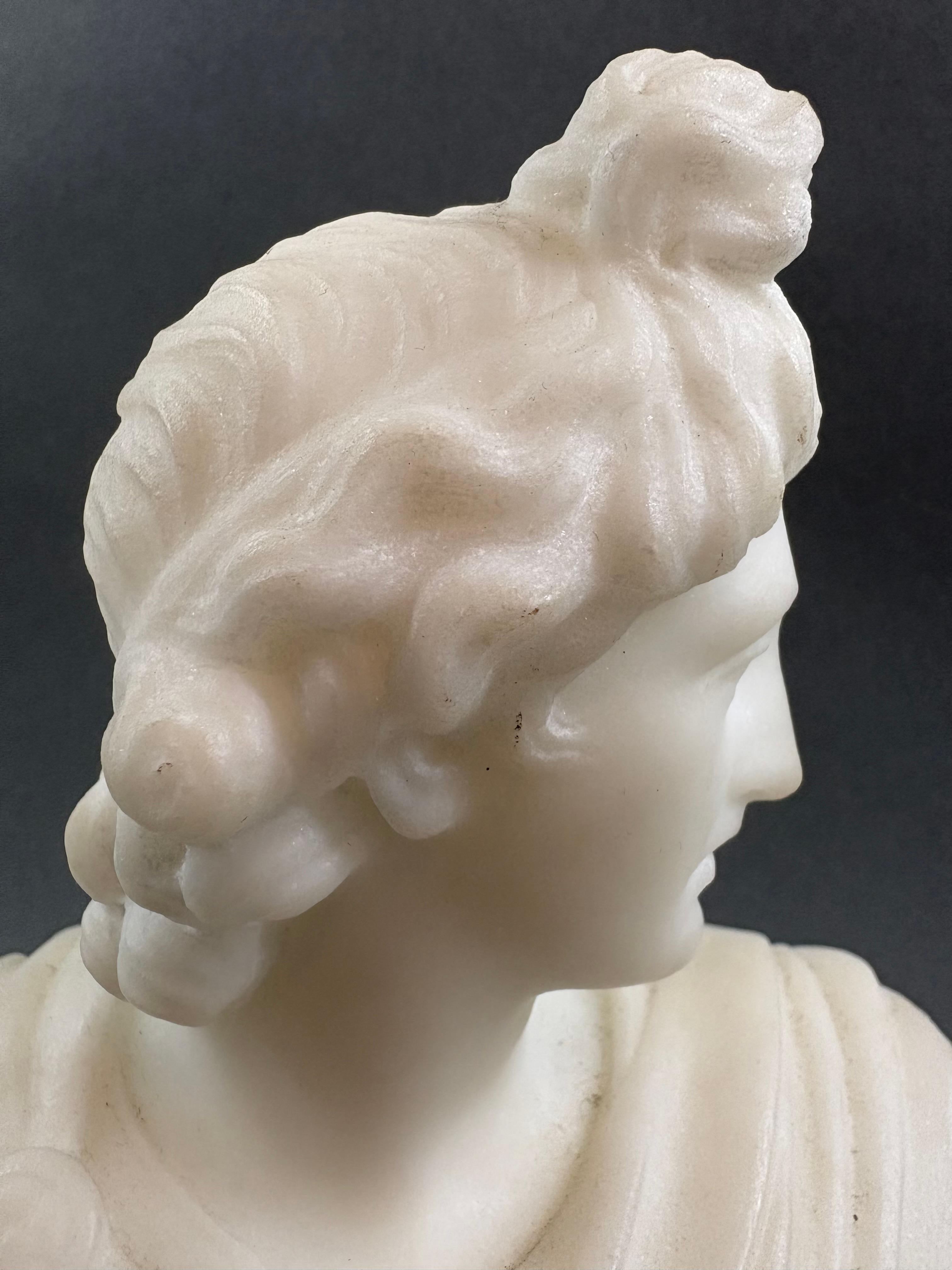 Busto Neoclassico in Marmo Apollo del Belvedere epoca Grand Tour in vendita 1