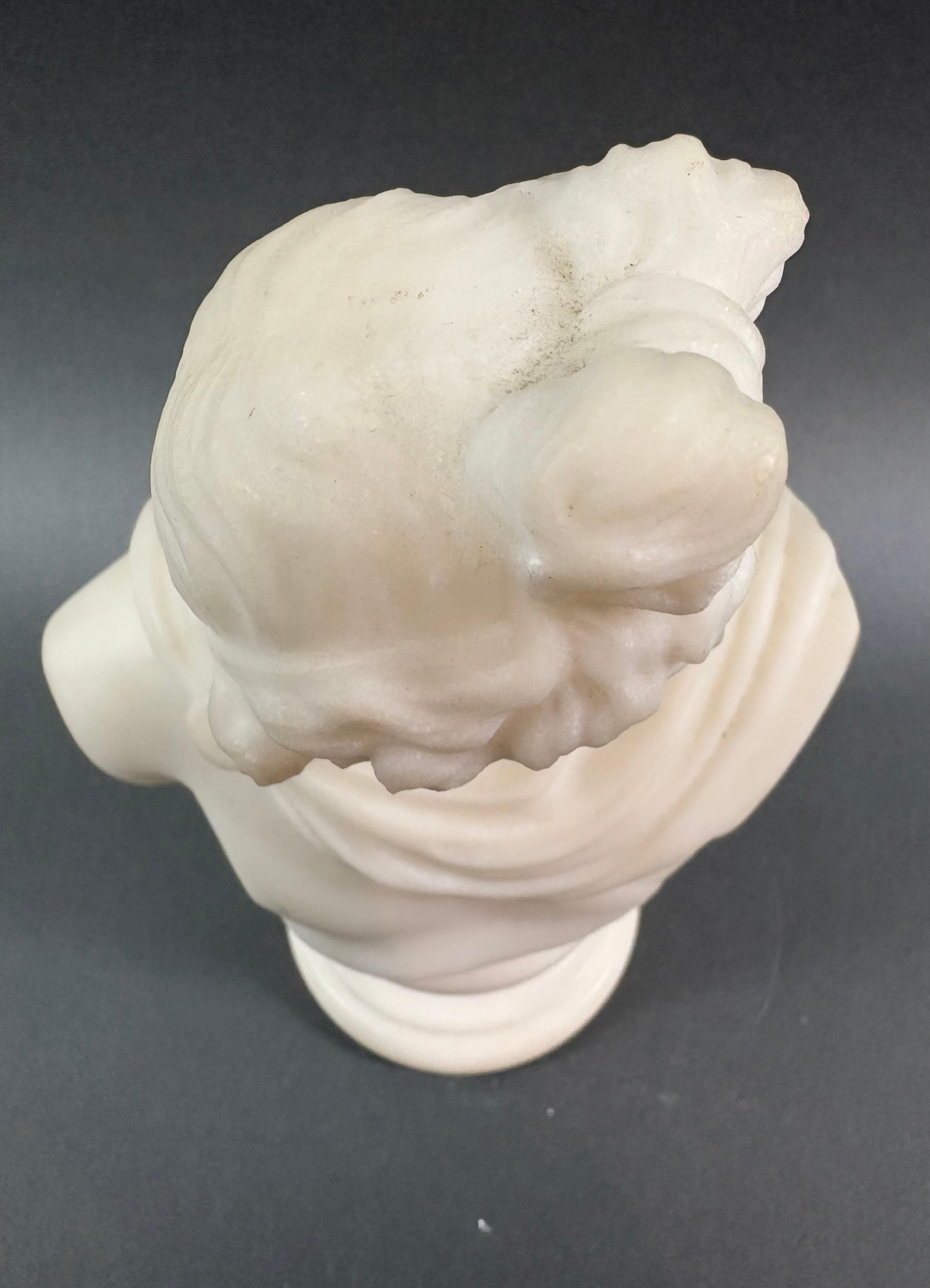 Busto Neoclassico in Marmo Apollo del Belvedere epoca Grand Tour in vendita 2