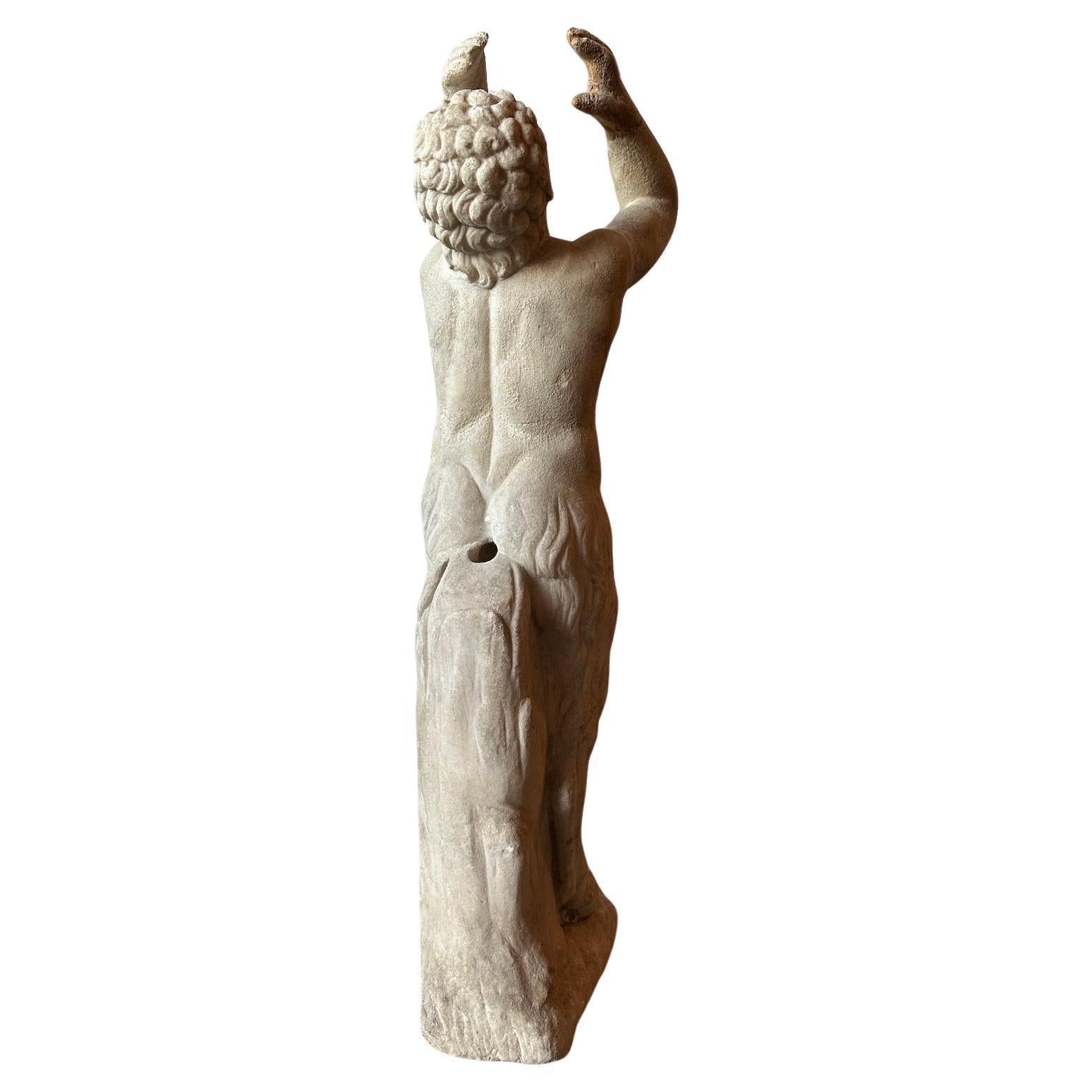 Fontana di Pan in marmo di Carrara - Sculpture di Unknown