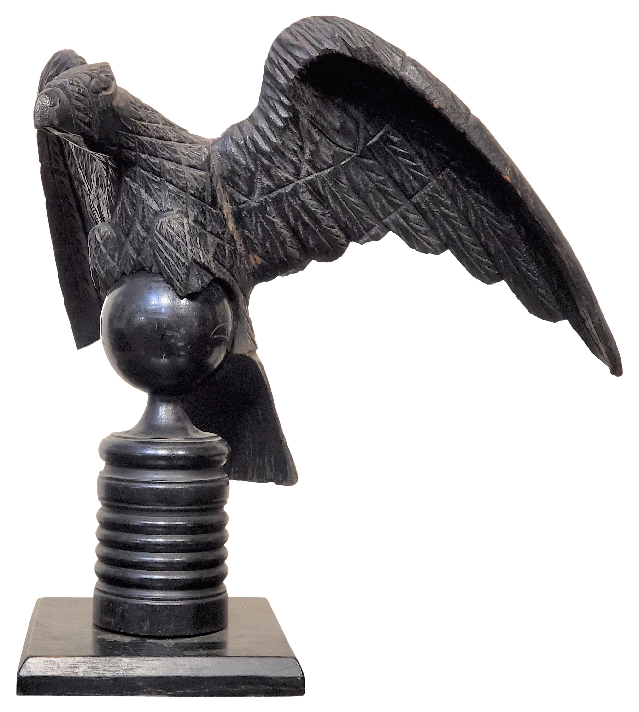 carved eagle statue