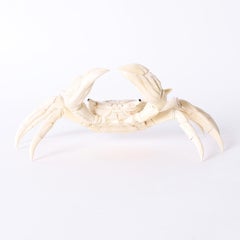 Carved Bone Crab Sculpture