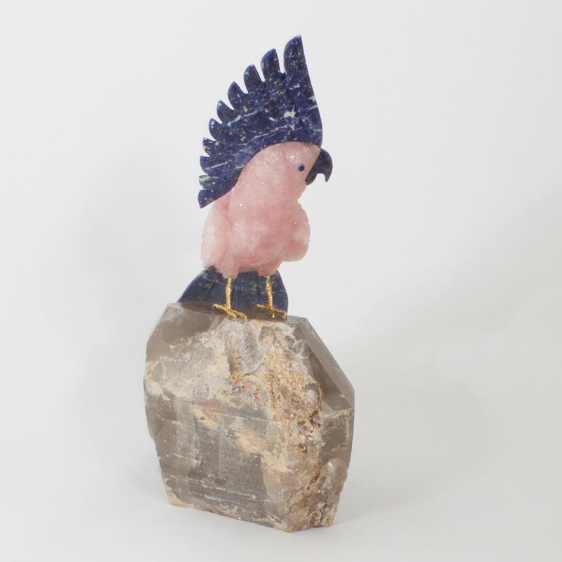 Pappagallo in pietra scolpita - Sculpture di Unknown