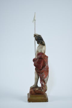 Carved wooden sculpture representing the Resurrected Christ