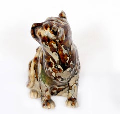 Cat, Unique Glazed Ceramic Sculpture