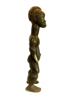 Central African Carved Wood Ritual Male Figure