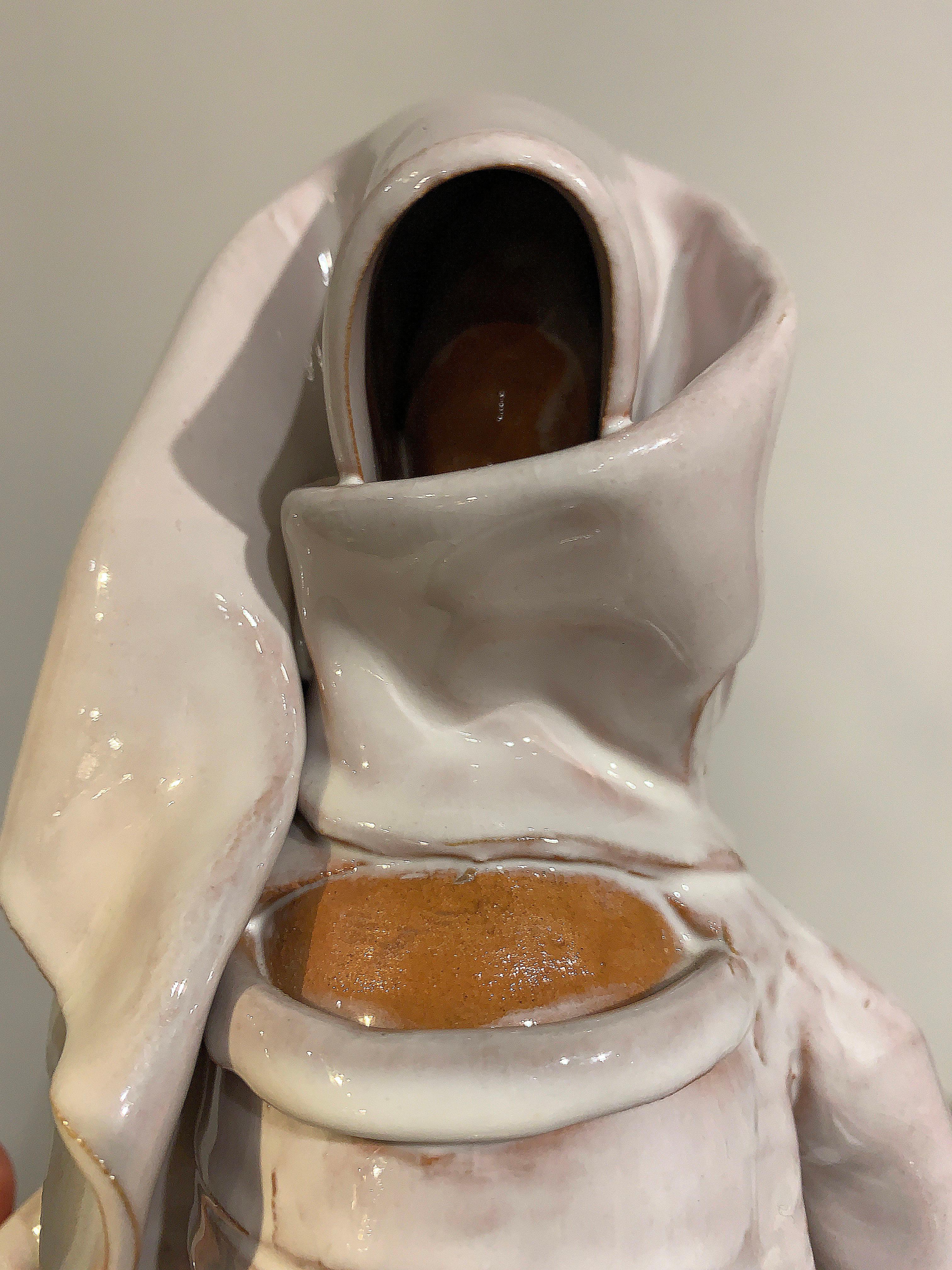 Ceramic Veiled Female Sculpture  8