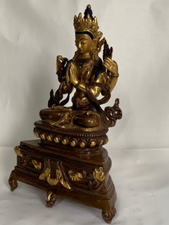 Chengrishi Statue 8 Inch with 24K Gold Handcrafted by Lost Wax Process