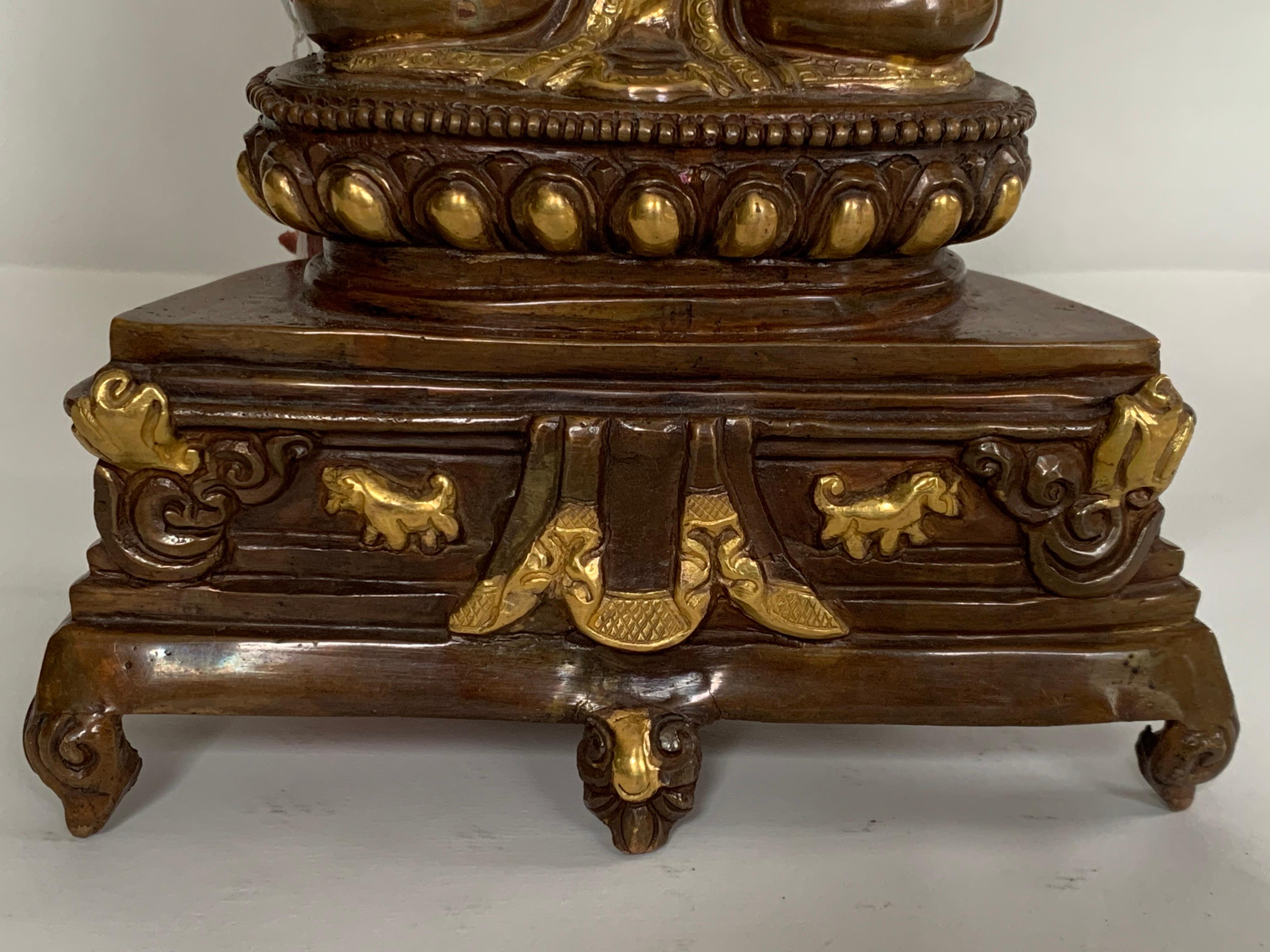 Statua di Chengrishi da 8 pollici con oro 24 carati realizzata a mano con il processo a cera persa in vendita 4