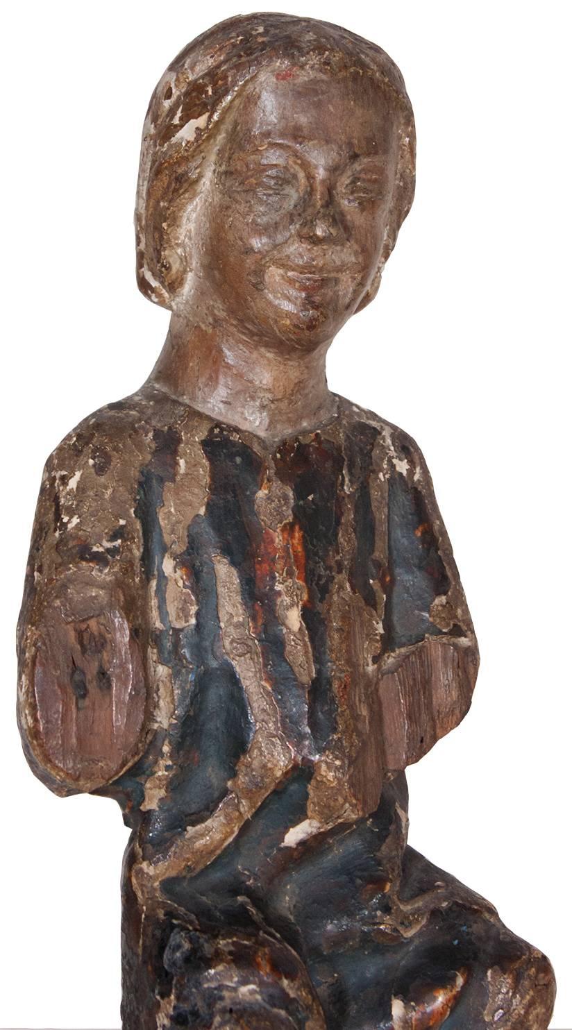 Child Jesus in painted and gilt wood, 13th century 1