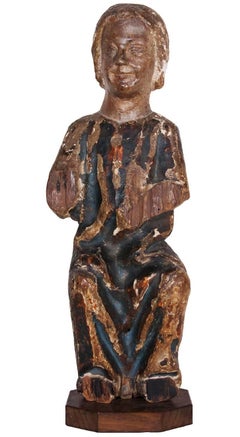 Child Jesus in painted and gilt wood, 13th century