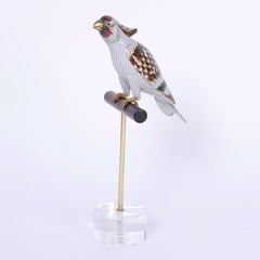 Chinese Cloisonné Bird on a Stand