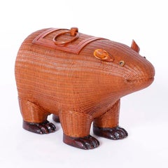 Chinese Wicker Capybara Animal