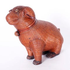 Chinese Wicker Puppy Box