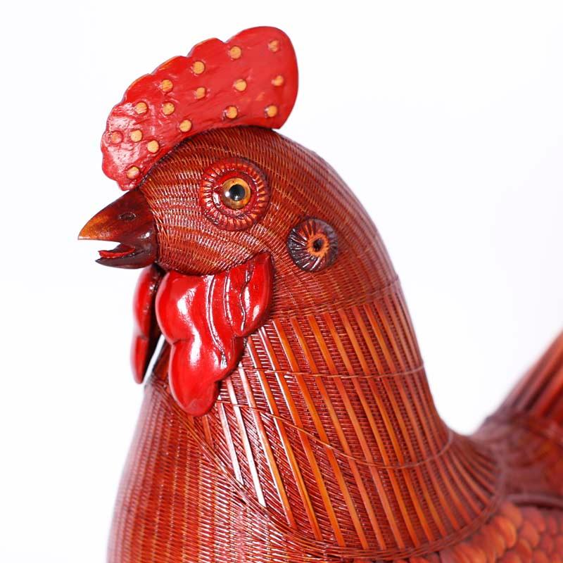 Gallo cinese in vimini in vendita 1