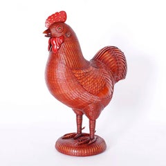 Chinese Wicker Rooster